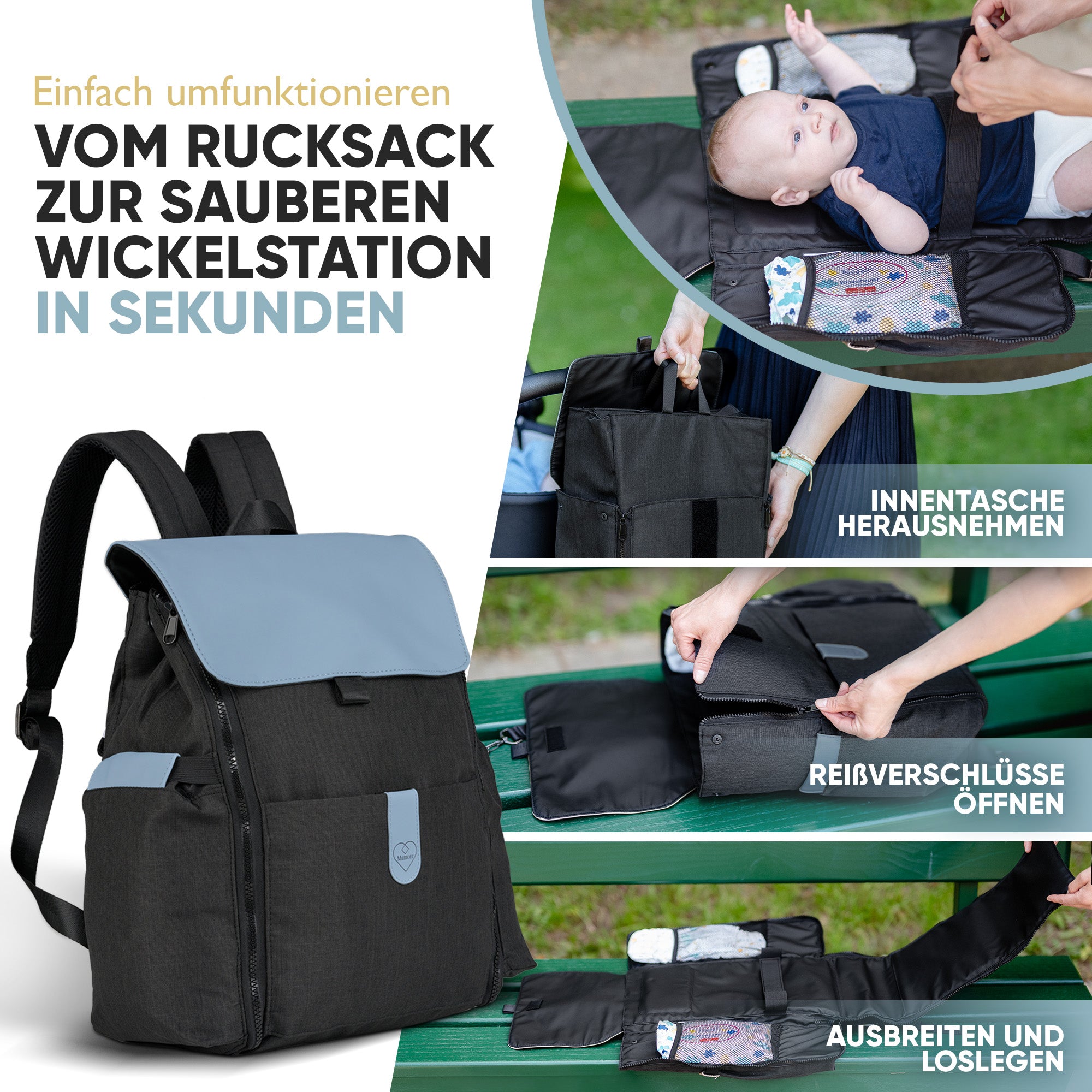 Wickeln baby unterwegs