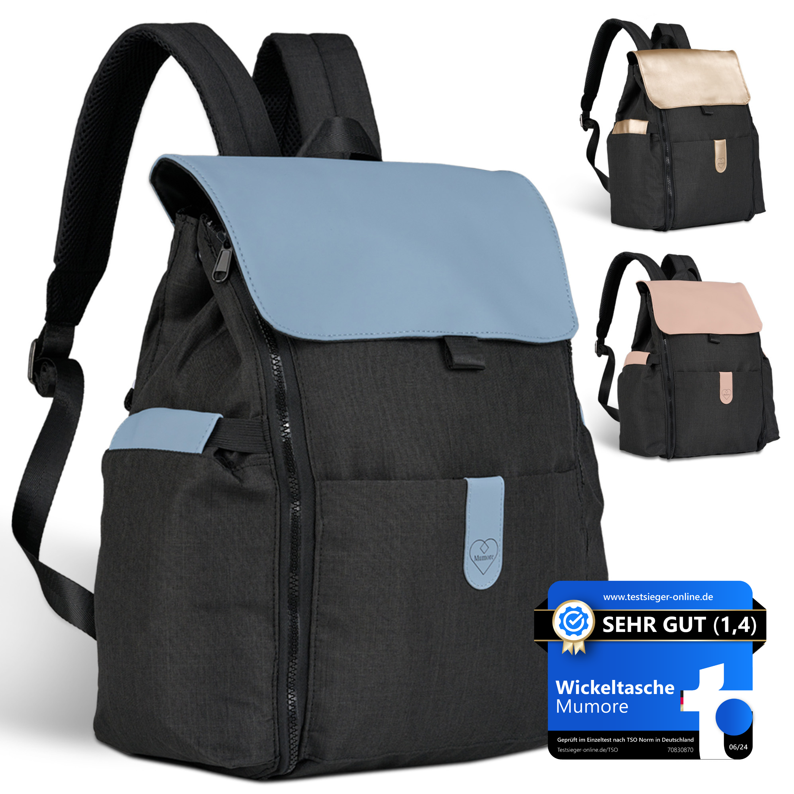 Wickelrucksack blau